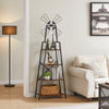 4-Tier Narrow Book Shelf, Bookcase for Home Office, Living Room, Bedroom
