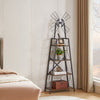 4-Tier Narrow Book Shelf, Bookcase for Home Office, Living Room, Bedroom