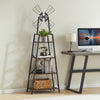4-Tier Narrow Book Shelf, Bookcase for Home Office, Living Room, Bedroom